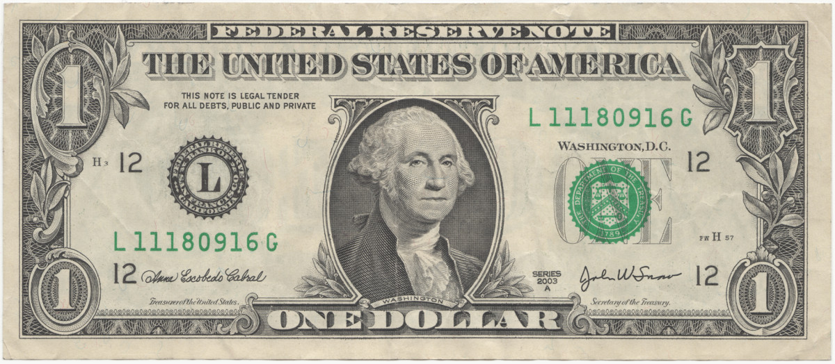 美鈔上的偉人：常用美國鈔票有七種，票上印有七位偉人
